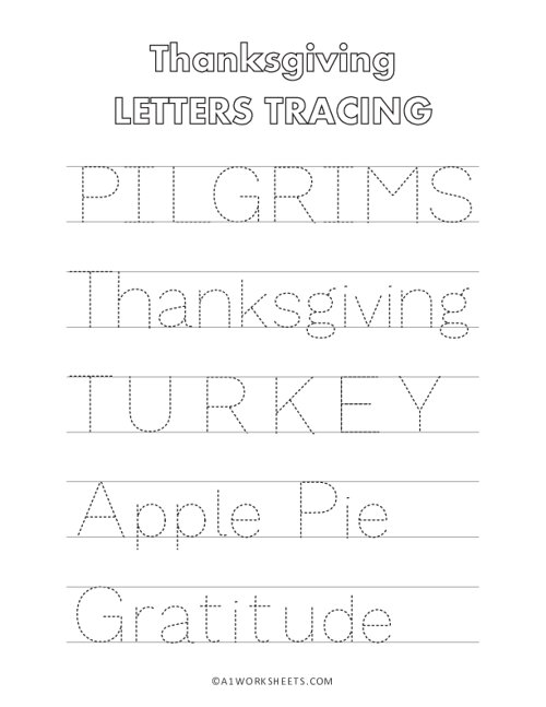 thanksgiving-letter-tracing-worksheet