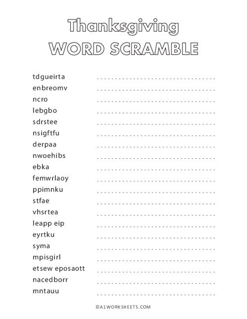 thanksgiving-word-scramble-puzzle-worksheets