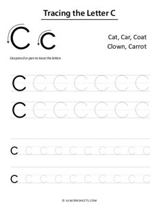 Tracing the Letters C c