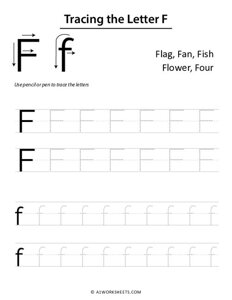 Tracing the Letters F f