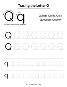 Tracing the Letters Q q