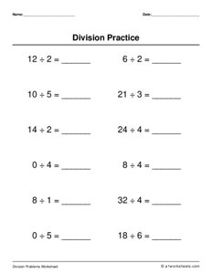 Basic Math Division Problem #3