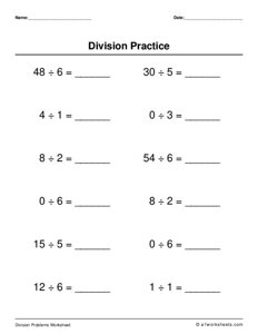 Basic Math Division Problem #7