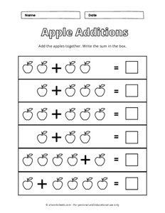 Apple Addition (with No Carrying)