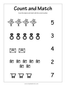 Count and Match the Numbers #3