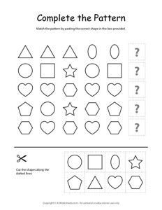 Complete the Shapes Pattern