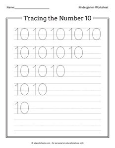 Tracing the Number 10