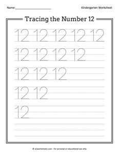 Tracing the Number 12