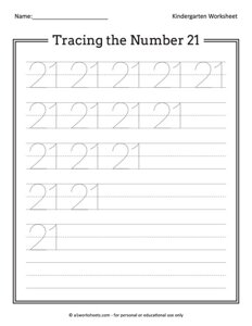 Tracing the Number 21