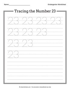 Tracing the Number 23