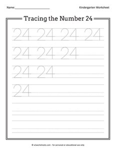 Tracing the Number 24
