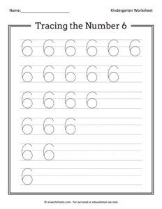 Tracing the Number 6