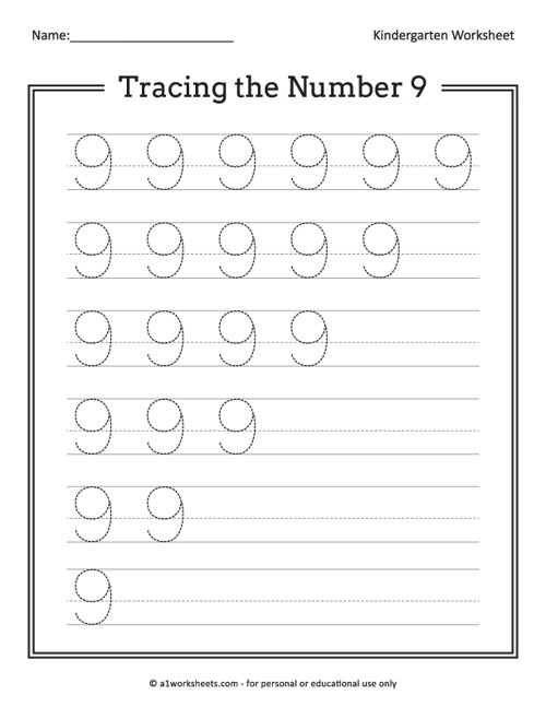 Tracing the Number 9