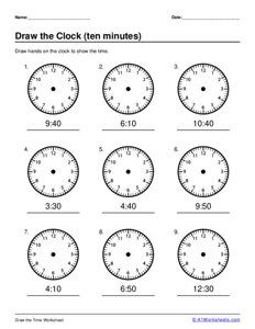 Draw the Clock - Ten Minutes #4