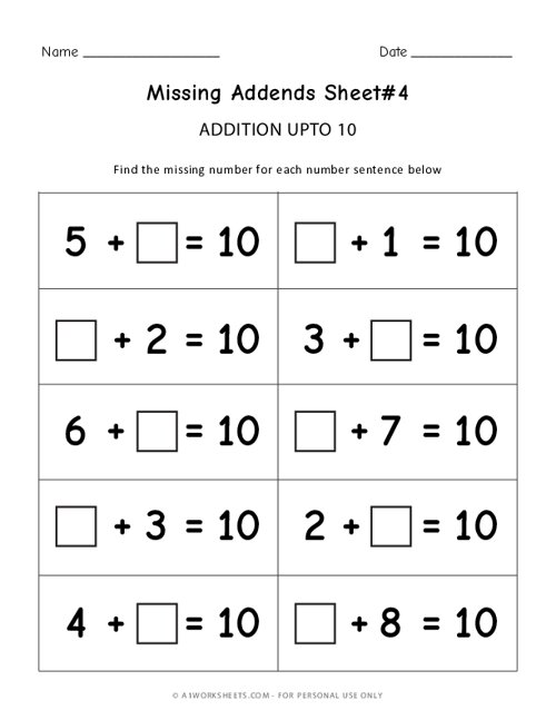 missing-addends-adds-upto-10-math-worksheets