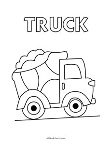 Truck Coloring Sheets