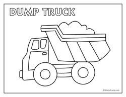 Dump Truck Coloring Sheets