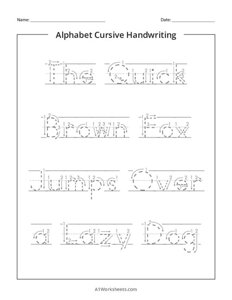 Alphabet Letters Tracing