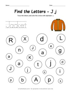 Find the Letter J j