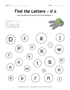 Find the Letter K k