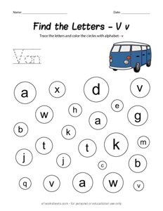 Find the Letter V v