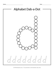 Do a Dot Letter D