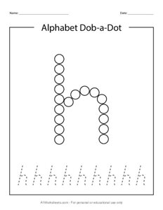 Do a Dot Letter H
