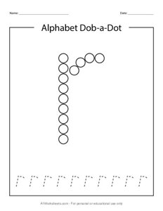 Do a Dot Letter R