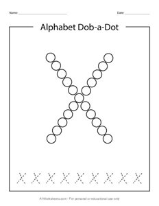 Do a Dot Letter X