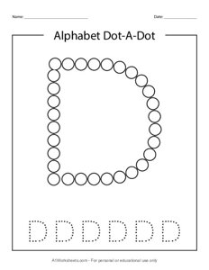 Alphabet Do a Dot Letter D