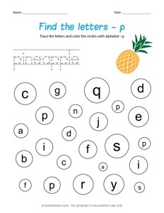 Find the Lowercase Letter p
