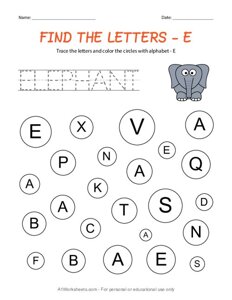 Find the Uppercase Letter E
