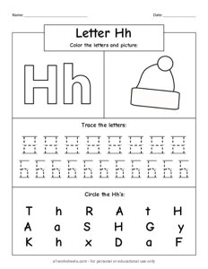 Alphabet Letter H h