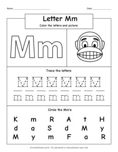 Alphabet Letter M m