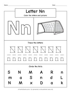 Alphabet Letter N n