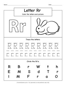 Alphabet Letter R r