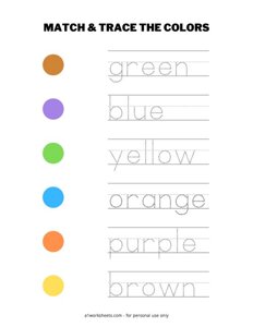 Match and Trace the Colors