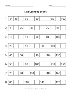 Skip Counting by 10s