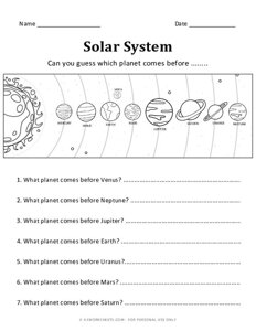 Solar System: What Planet Comes Before