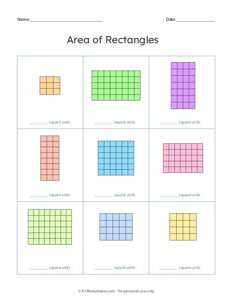 Find the Area of Rectangles