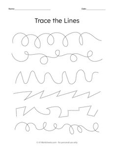 Trace the Pattern Lines