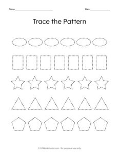 Shapes Pattern Tracing