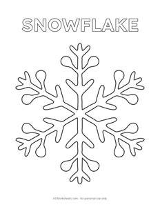 Snowflake Coloring Page #1
