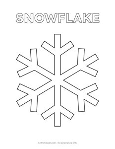 Snowflake Coloring Page #3