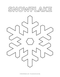 Snowflake Coloring Page #4