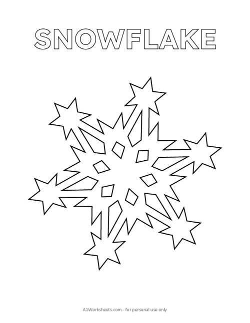 Snowflake Coloring Page #5