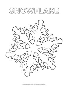 Snowflake Coloring Page #6