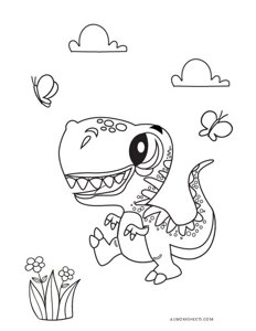 Baby Dinosaur Coloring Pages