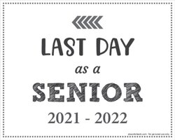 Last Day as a Senior Sign (Editable)