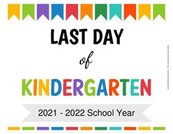Editable Last Day of Kindergarten Sign